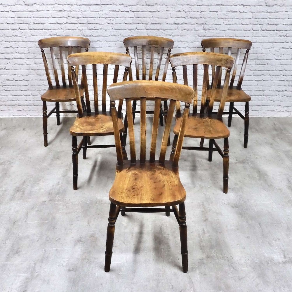 Set 6 Windsor Country Kitchen Dining Chairs