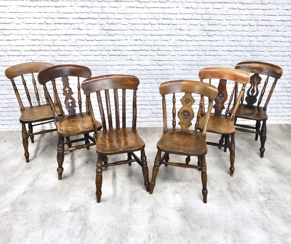 6x Windsor County Kitchen Dining Chairs