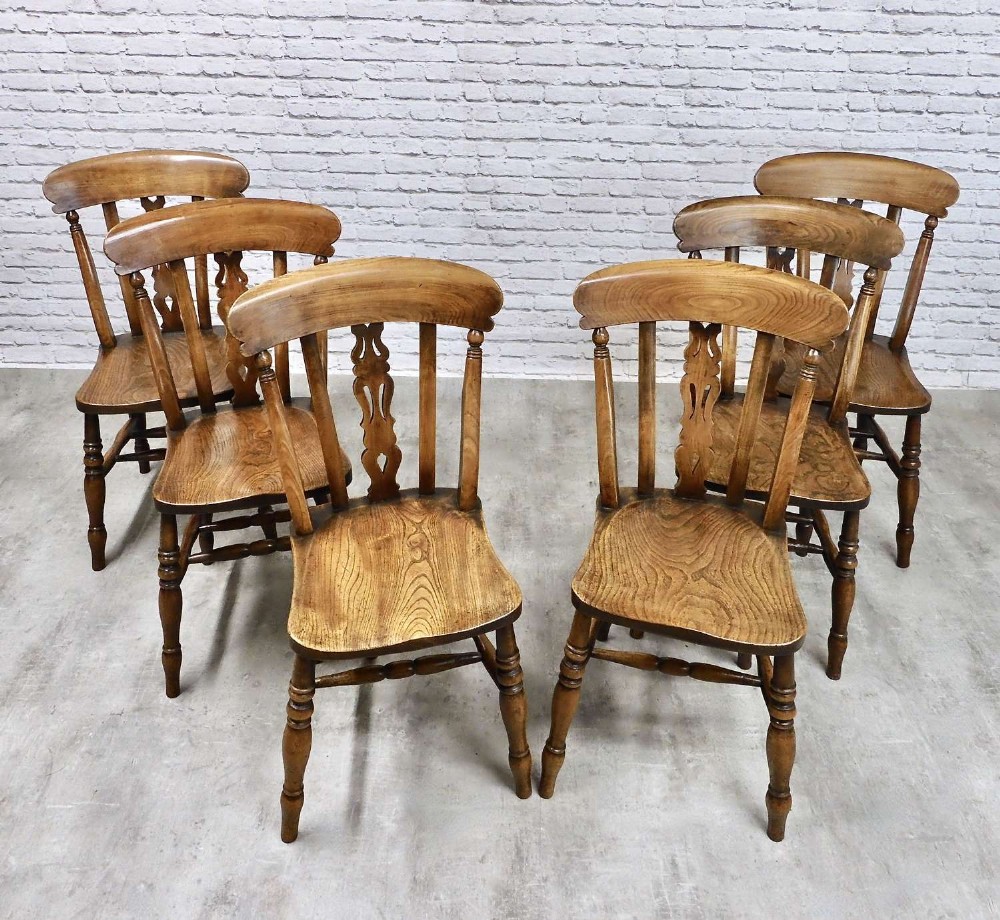 Set 6 Windsor Kitchen Dining Chairs