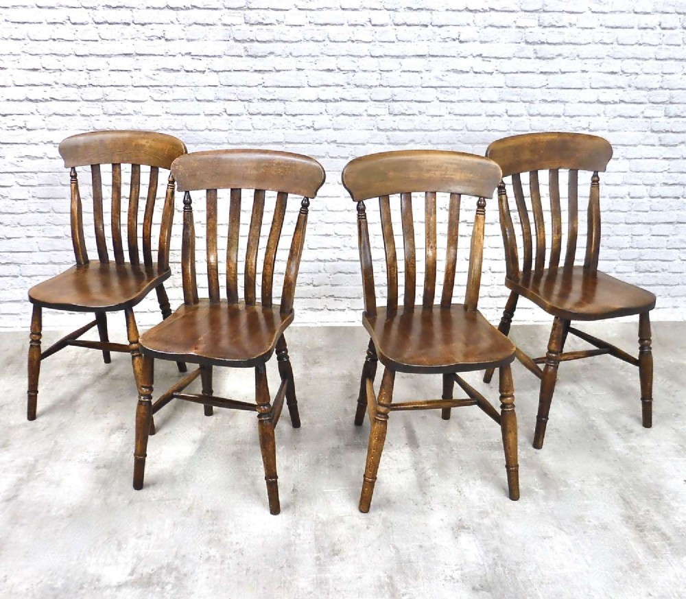True Set 4 Windsor Country Kitchen Dining Chairs