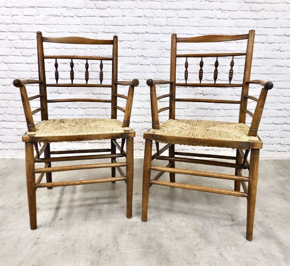 A Pair of William Morris Sussex Armchairs