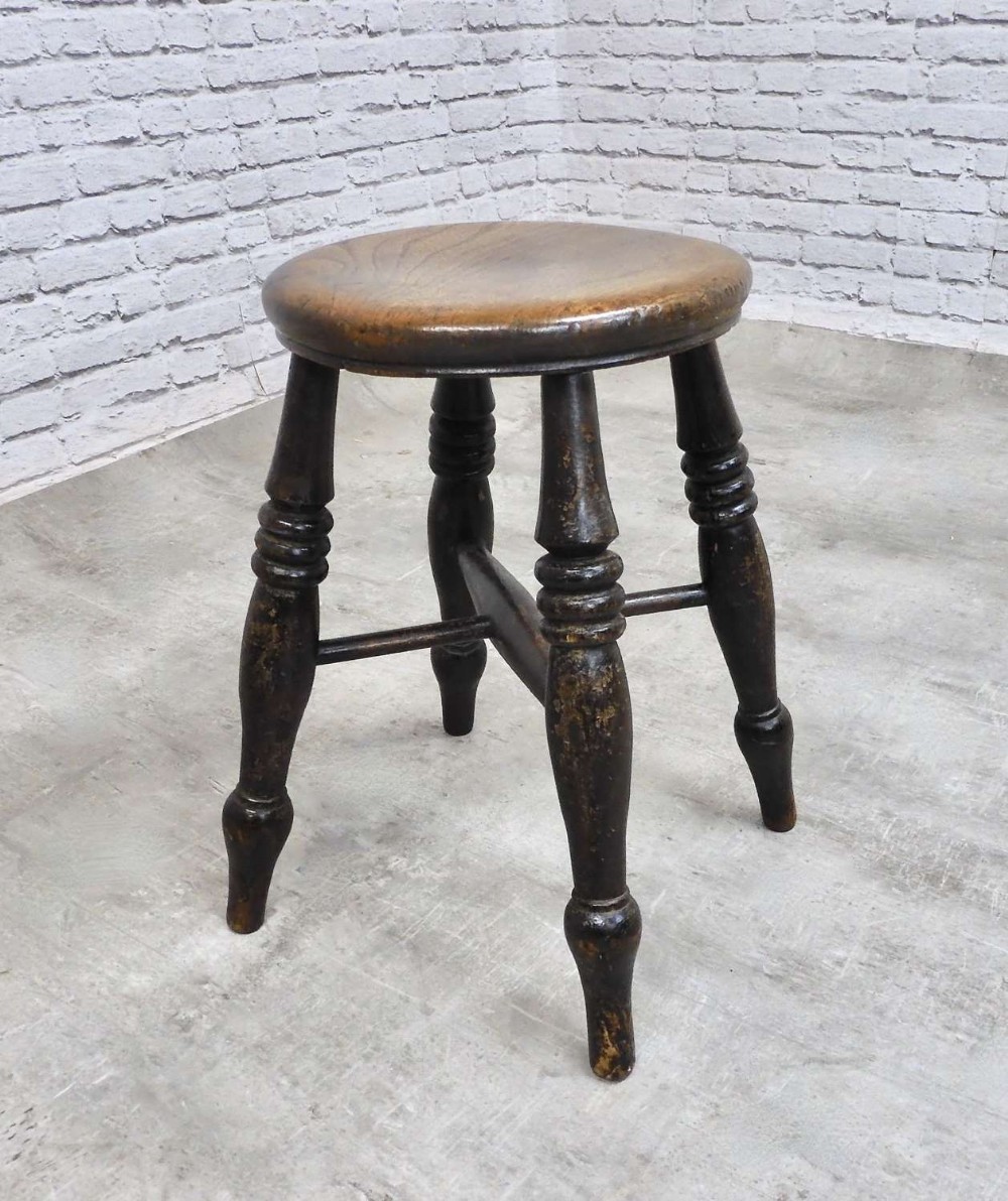 C19th Windsor Stool