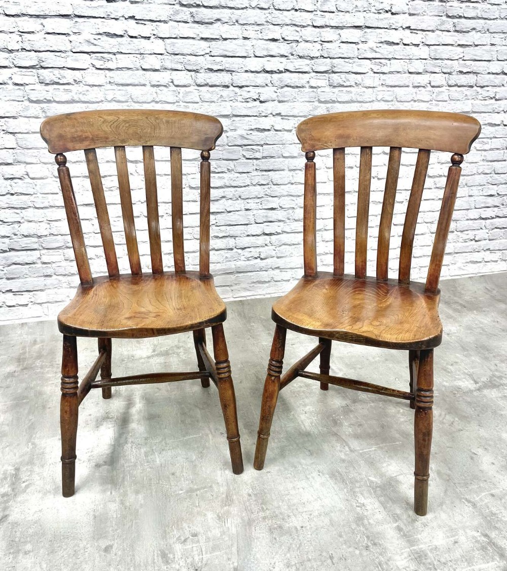 Matching Windsor Farmhouse Kitchen Dining Chairs (2)