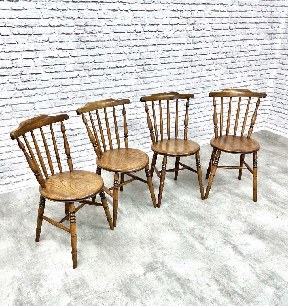 Set 4 Penny Seat Kitchen Chairs
