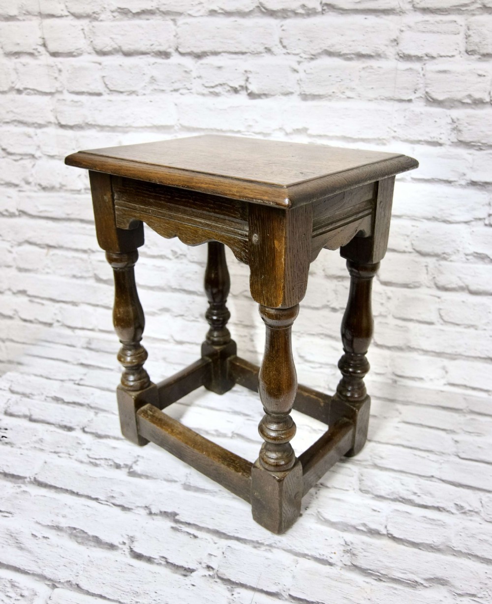 Small Oak Joint Stool