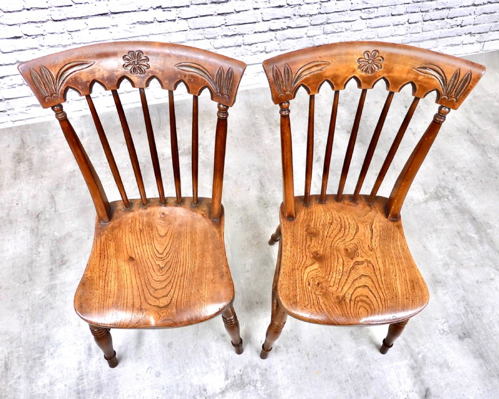 2x Windsor Kitchen Side Chairs
