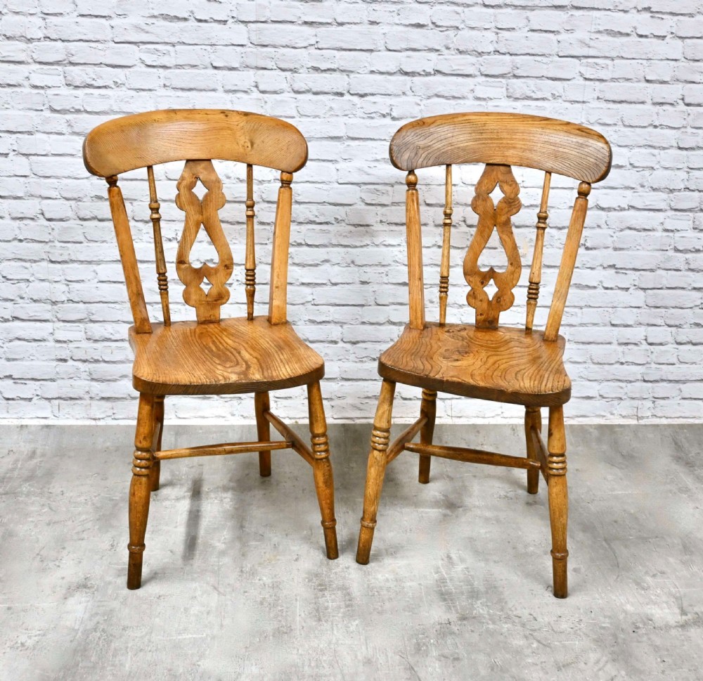 A Pair of Windsor Kitchen Chairs