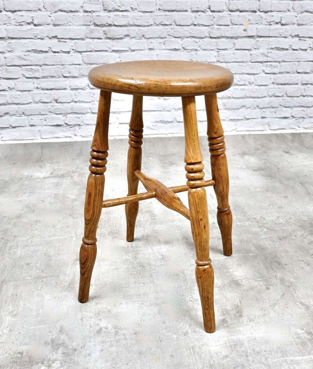 Antique Windsor 'Boston' Stool