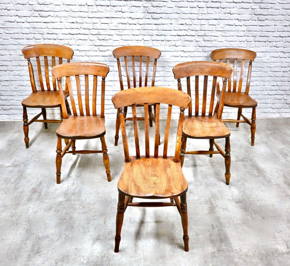 Set 6 Windsor Country Kitchen Chairs