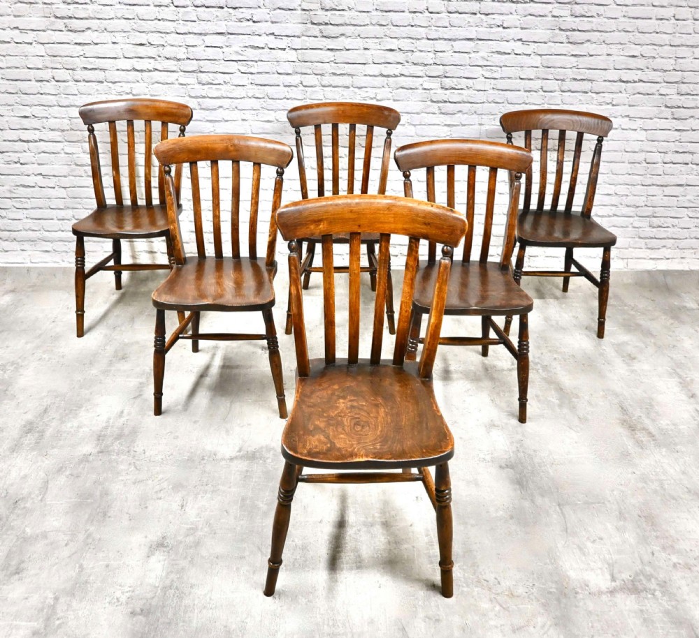 Set 6 Country Farmhouse Kitchen Windsor Chairs
