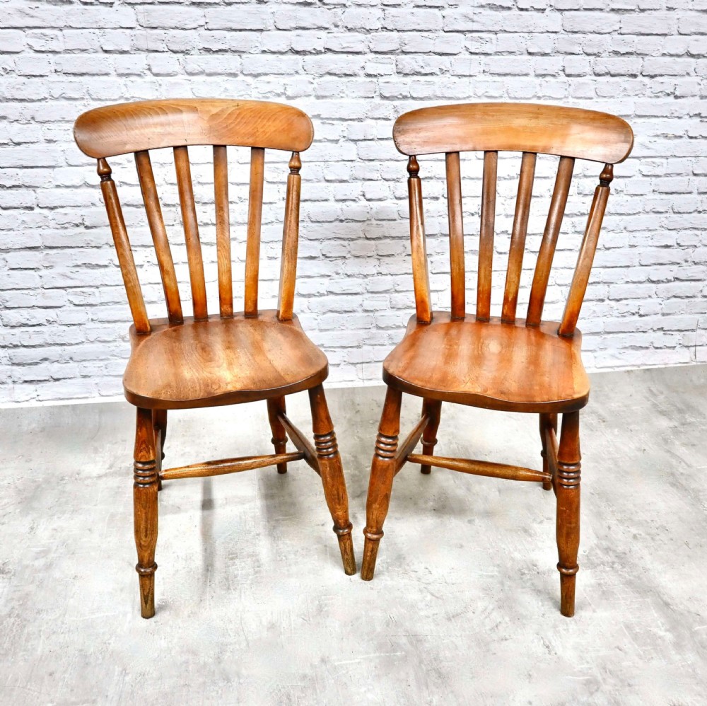 Pr Windsor Country Kitchen Dining Chairs