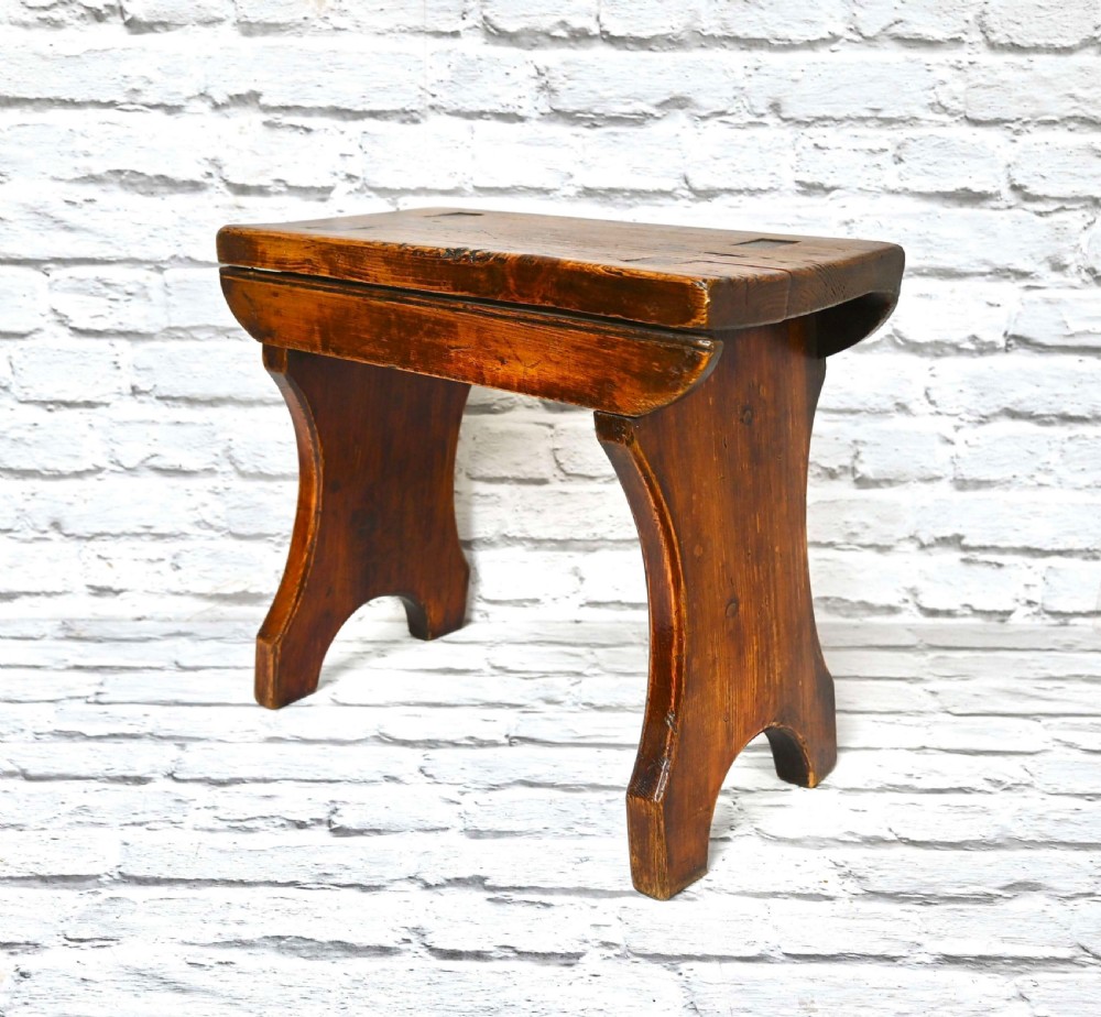 Pine Slab Stool