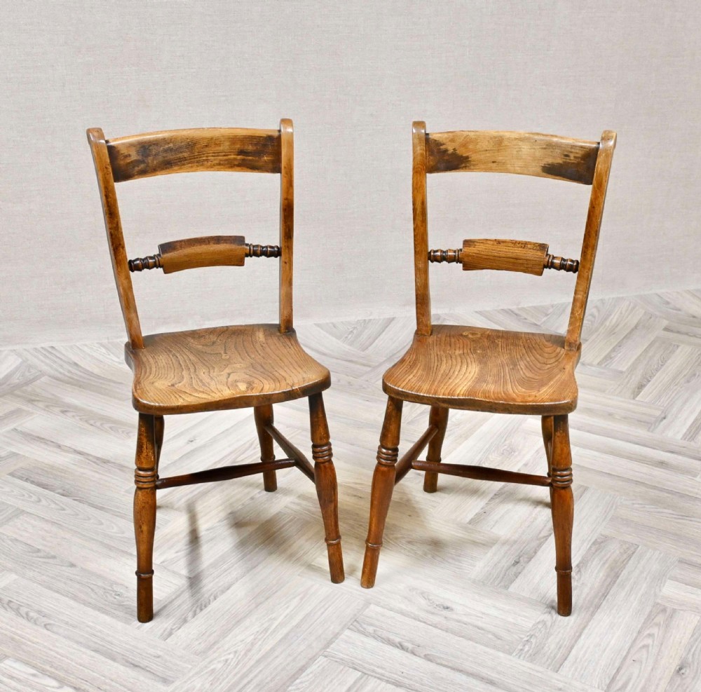 Pr Windsor Barback Kitchen Dining Chairs View II