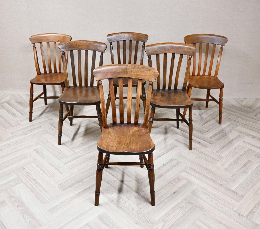 Windsor Farmhouse Kitchen Chairs x6