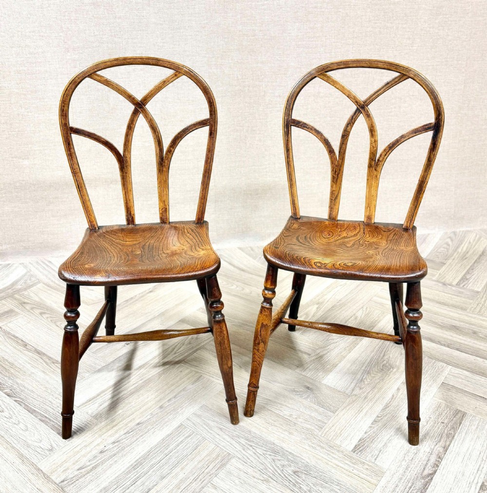 Pair Early C19th Windsor Chairs