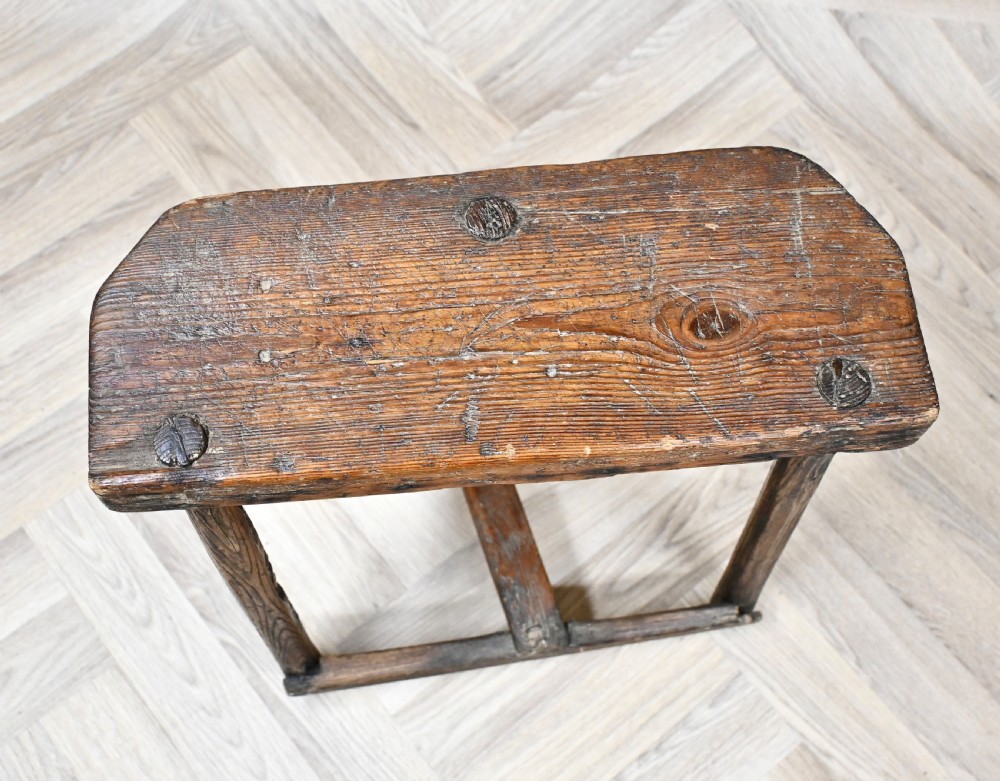 C18th Primitive Stool View V