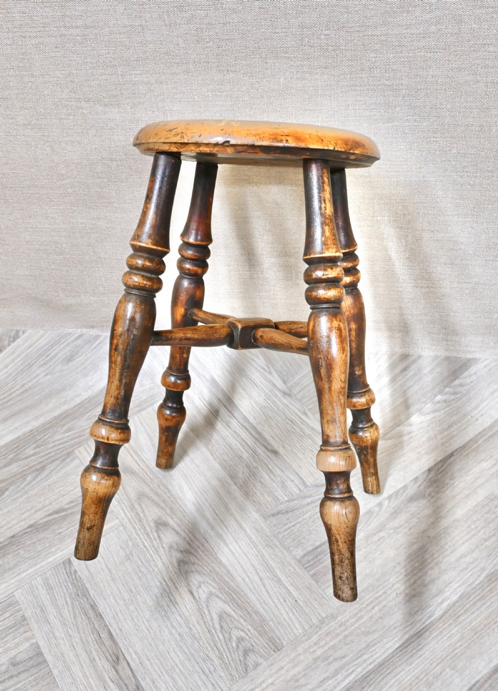 Quality C19th Windsor Stool View V