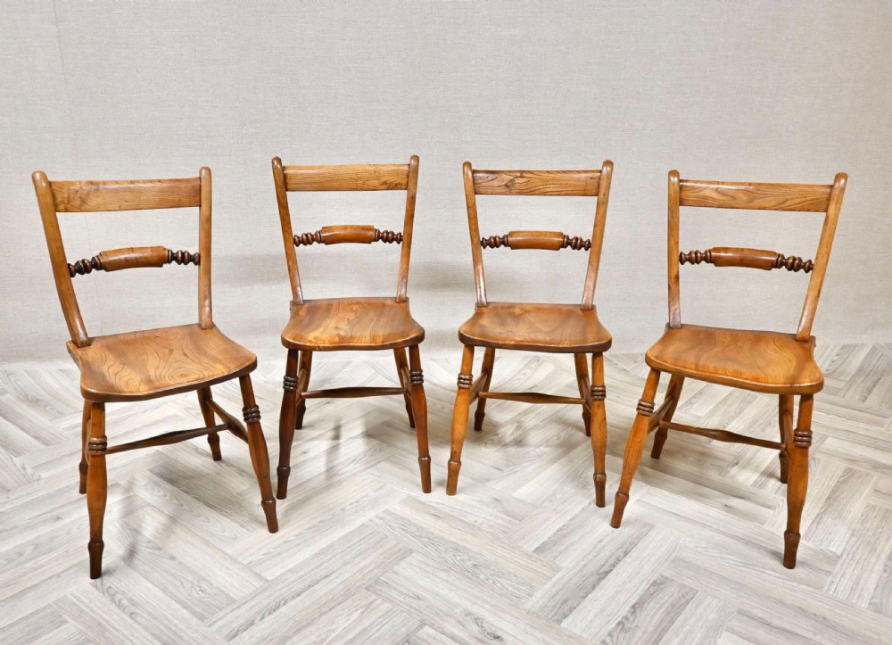 Set 4 Windsor Country Kitchen Dining Chairs