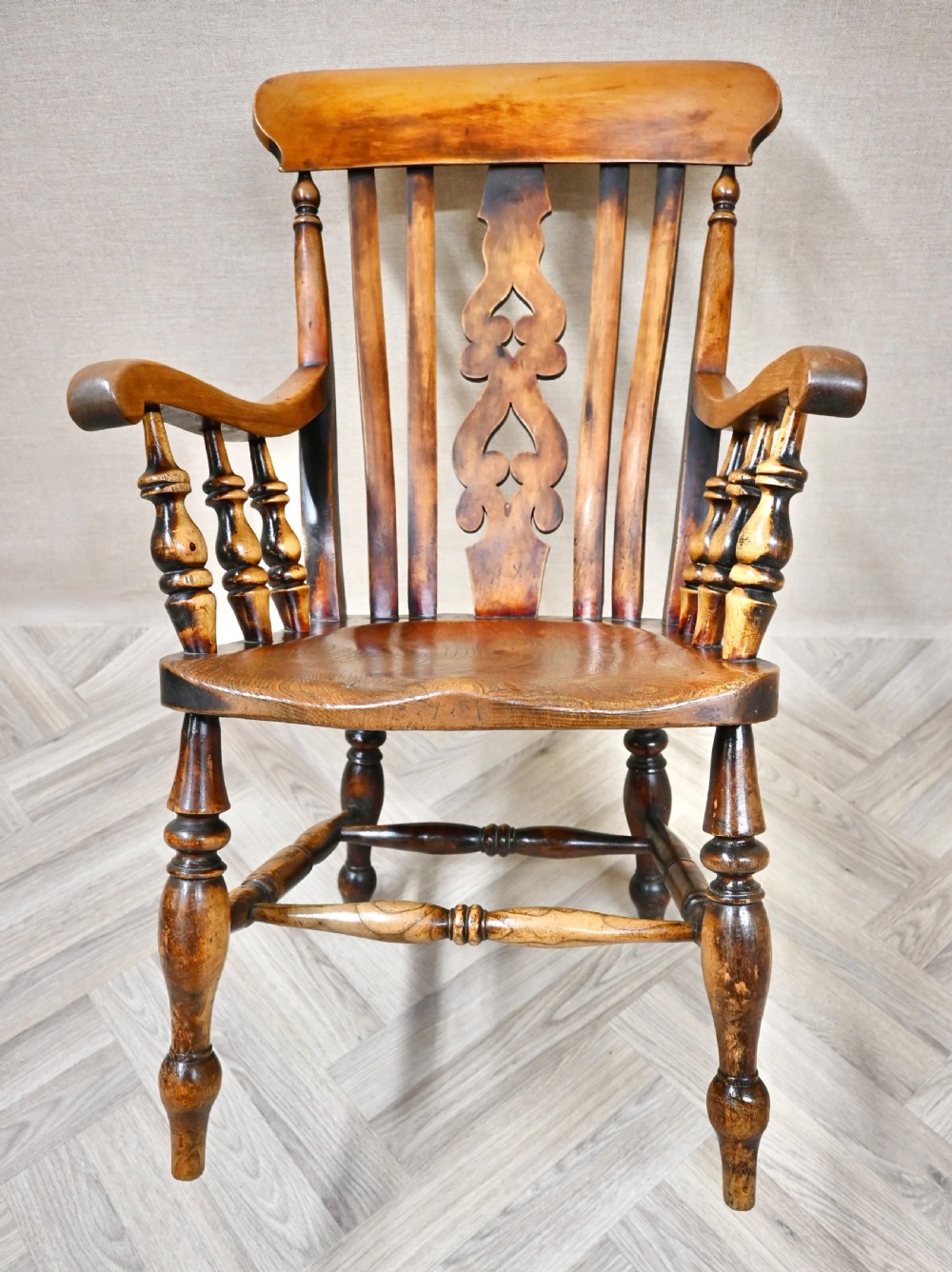 Quality Farmhouse Windsor Armchair View V