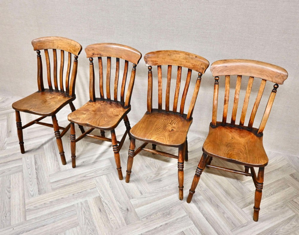 Quality Set 4 Windsor Country Kitchen Chairs