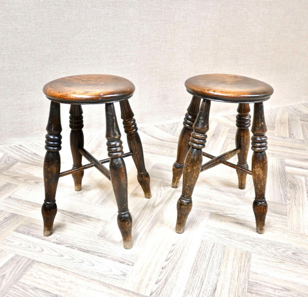 Pr C19th Windsor Stools