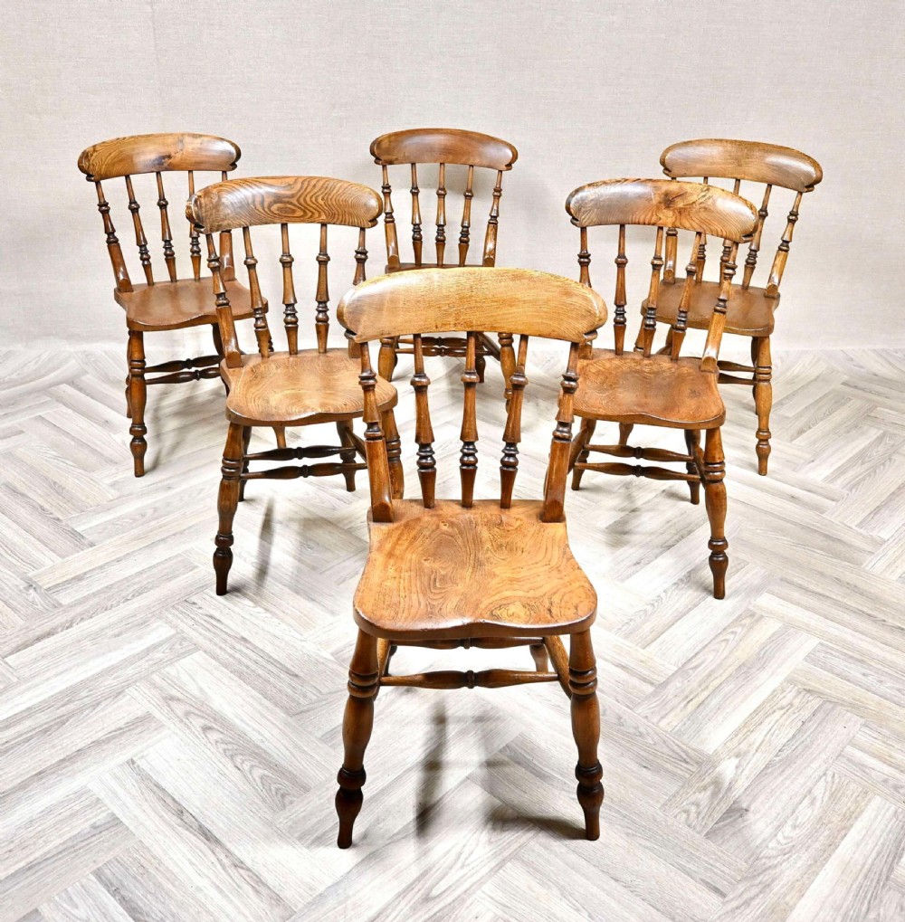 True Set of 6 Roman Windsor Country Kitchen Chair