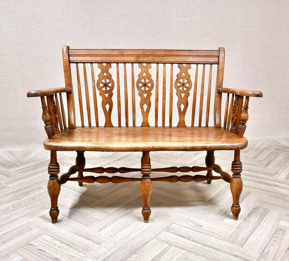 C19th Windsor Bench Seat