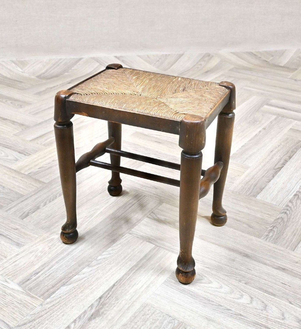 Rush Seated Stool