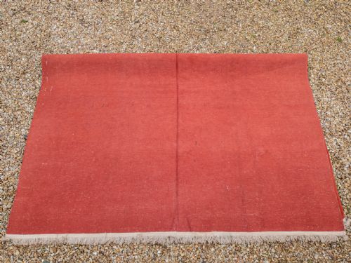 ART DECO CHINESE MONOCHROME RED SCULPTED CARPET 12'4X9' 376X276CM RUG - ADDITIONAL PHOTO 6