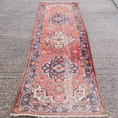 persian hamadan oriental runner 10'3x3'5 313x1055cm rug carpet - CATEGORY: ANTIQUE RUGS - DATED 1900