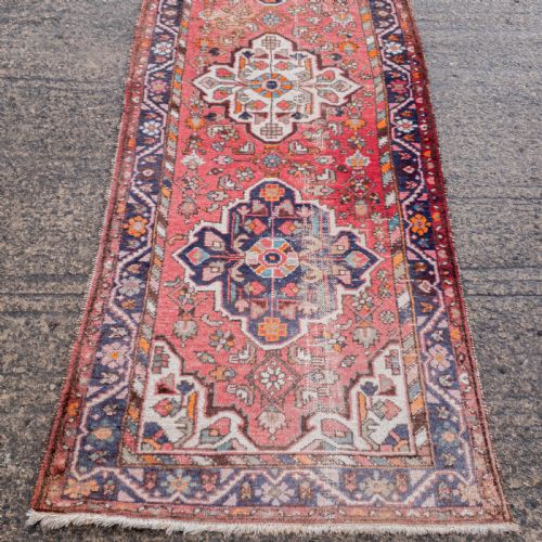 PERSIAN HAMADAN ORIENTAL RUNNER 10'3X3'5 313X1055CM RUG CARPET - ADDITIONAL PHOTO 3