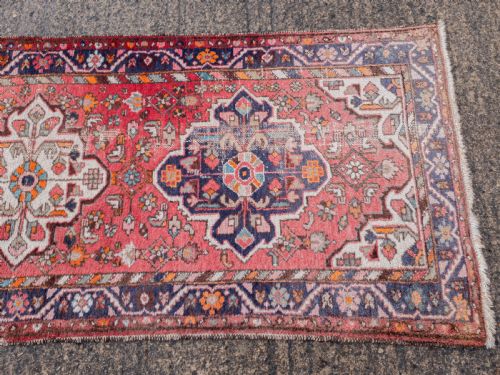 PERSIAN HAMADAN ORIENTAL RUNNER 10'3X3'5 313X1055CM RUG CARPET - ADDITIONAL PHOTO 5