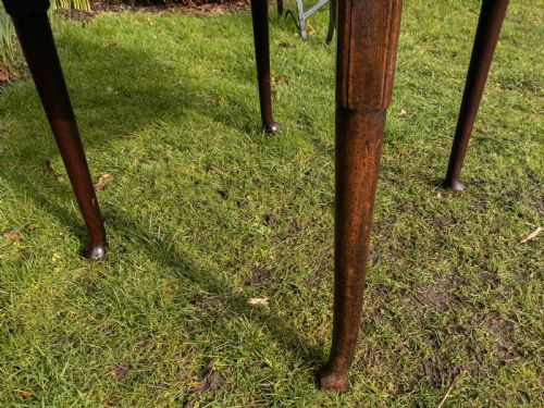 GEORGE II MAHOGANY PAD FOOT GATELEG OVAL DINING - ADDITIONAL PHOTO 10