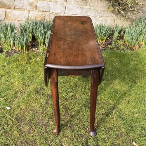 GEORGE II MAHOGANY PAD FOOT GATELEG OVAL DINING - ADDITIONAL PHOTO 13