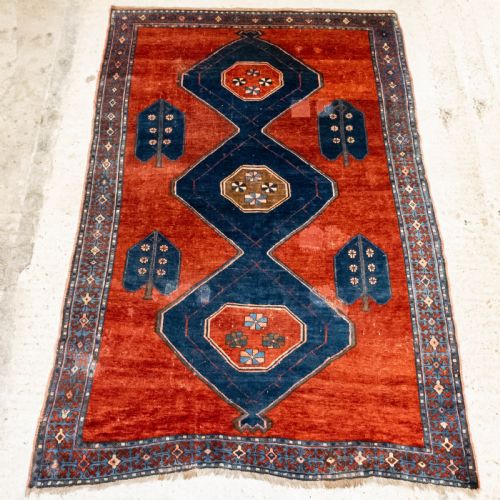 CAUCASIAN ORIENTAL HANDWOVEN CARPET 9' X 6'5 KAZAK - ADDITIONAL PHOTO 3