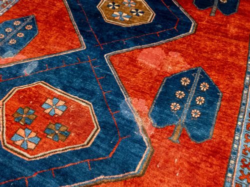 CAUCASIAN ORIENTAL HANDWOVEN CARPET 9' X 6'5 KAZAK - ADDITIONAL PHOTO 5