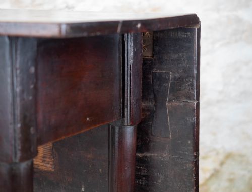 GEORGE II PAD FOOT MAHOGANY CONSOLE DROPLEAF TEA TABLE - ADDITIONAL PHOTO 3
