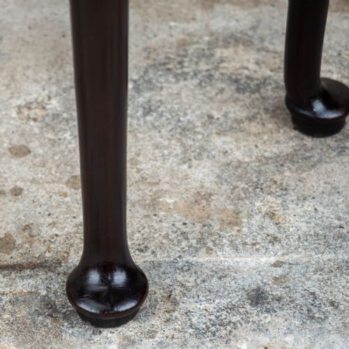 GEORGE II PAD FOOT MAHOGANY CONSOLE DROPLEAF TEA TABLE - ADDITIONAL PHOTO 5