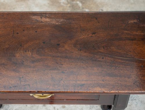 GEORGE II PAD FOOT MAHOGANY CONSOLE DROPLEAF TEA TABLE - ADDITIONAL PHOTO 10