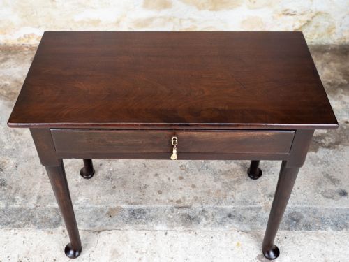 GEORGE II PAD FOOT MAHOGANY CONSOLE DROPLEAF TEA TABLE - ADDITIONAL PHOTO 8