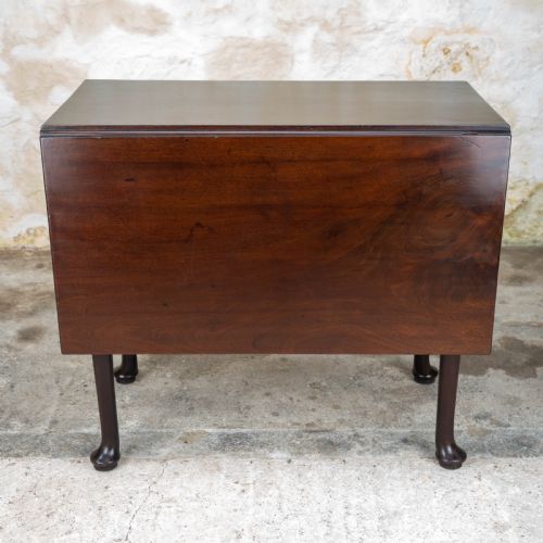 GEORGE II PAD FOOT MAHOGANY CONSOLE DROPLEAF TEA TABLE - ADDITIONAL PHOTO 10