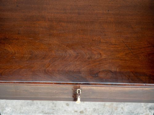 GEORGE II PAD FOOT MAHOGANY CONSOLE DROPLEAF TEA TABLE - ADDITIONAL PHOTO 11