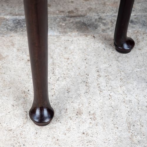 GEORGE II PAD FOOT MAHOGANY CONSOLE DROPLEAF TEA TABLE - ADDITIONAL PHOTO 13
