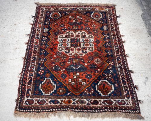 PERSIAN AFSHAR KHAMSEH TRIBAL RUG 5'5X3'9 164X1145CM - ADDITIONAL PHOTO 4