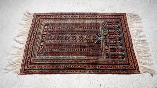 AFGHAN BALUCH PRAYER RUG 5'10X3' 176X92CM PERSIAN - ADDITIONAL PHOTO 3