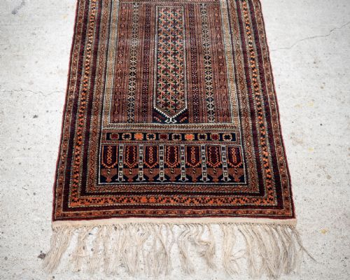 AFGHAN BALUCH PRAYER RUG 5'10X3' 176X92CM PERSIAN - ADDITIONAL PHOTO 6