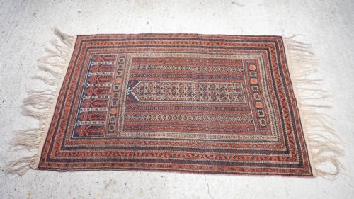 AFGHAN BALUCH PRAYER RUG 5'10X3' 176X92CM PERSIAN - ADDITIONAL PHOTO 7