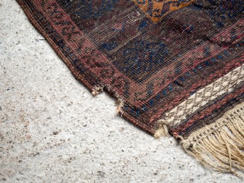 AFGHAN BALUCH PRAYER RUG C1900 5'65 X 3'5 169X104CM PERSIAN - ADDITIONAL PHOTO 8