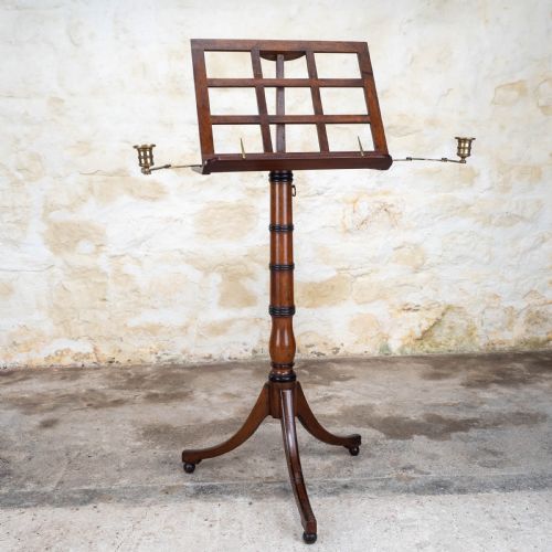 regency mahogany adjustable music stand georgian george iii iv - CATEGORY: ANTIQUE FURNITURE - DATED REGENCY