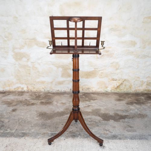 REGENCY MAHOGANY ADJUSTABLE MUSIC STAND GEORGIAN GEORGE III IV - ADDITIONAL PHOTO 11